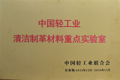 清潔制革材料重點(diǎn)實(shí)驗(yàn)室